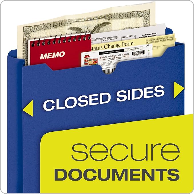 Pendaflex Translucent Poly File Jackets, Letter Size, Assorted Colors (50990), 10 per Pack