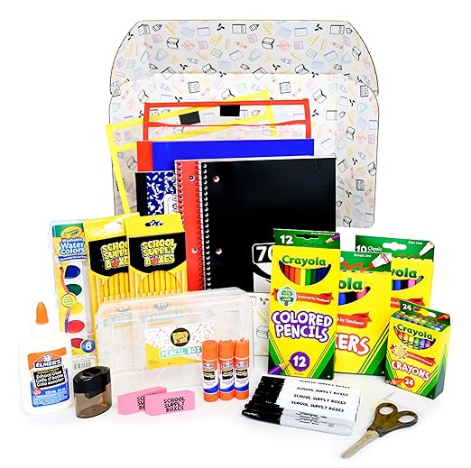Artistic Essentials Back to School Bundle | Case (4 Boxes) - 99 Pieces per Box | School Supply Boxes - Back to School Essentials | Includes Markers, Coloring Products, Water Colors, Pencils, & More