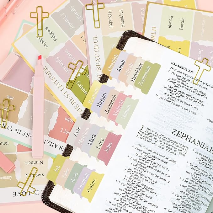 Yellow Bible Cover Case for Women Large Bible Cover Bag Bible Study Supplies Accessories Bible Journaling Kit for Girls Women
