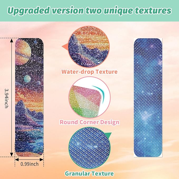120 Pieces Anxiety Sensory Stickers with 2 Textured Sticker - Desk Fidget and Calming Stickers with Storage Box for Adults & Teens - Anxiety Relief Sensory Strips (Colorful)