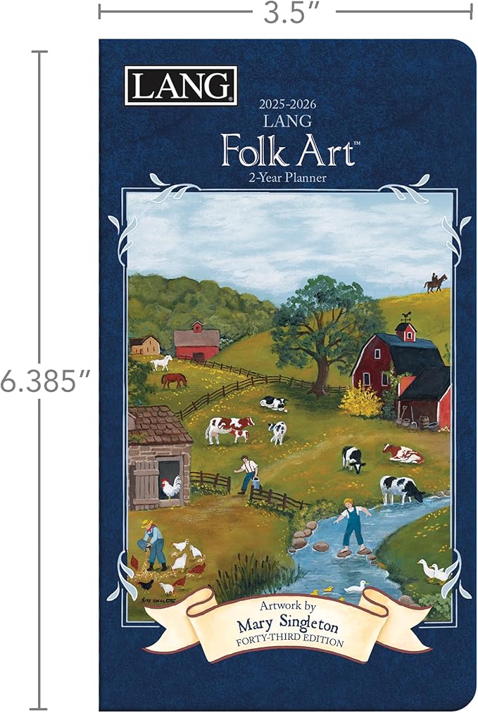 LANG Lang Folk Art� 2025 Two Year Planner (25991071073)