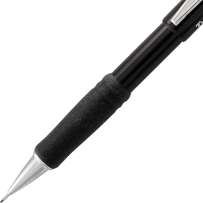 Pentel Twist-Erase III Mechanical Pencil, (0.7mm), Black Barrel, 12 Pack (QE517A)