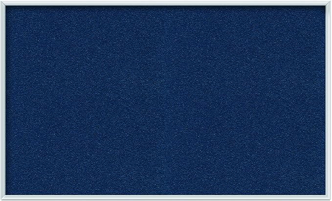 Ghent Navy Vinyl Bulletin Board, 2" x 3", Aluminum Frame, Made in the USA