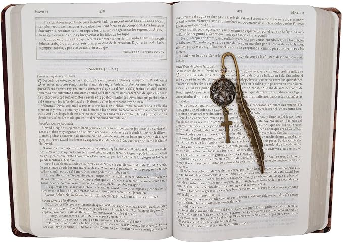 BLBMH Metal Feather Bookmark Bible Planner with Cross Prayer Book Marker for Women Men Priest Christian Handmade Christian Gifts -FC