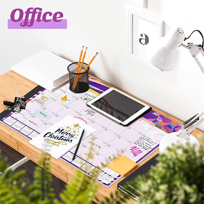 Gannyfer Desk Calendar 2026-2027 - 18 Month Large Desk Calendar 2026, Use January 2026 to Jun 2027, 22" x 17" Desktop Pad Calendar, Office Supplies Perfect for Planning and Organizing In Your Home, School or Office