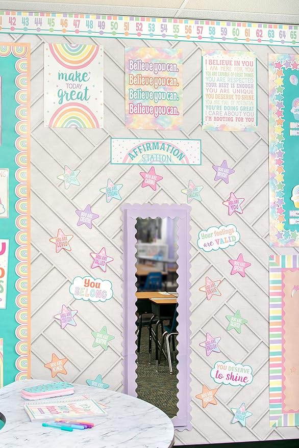 Teacher Created Resources Pastel Pop Positive Affirmations Mini Bulletin Board