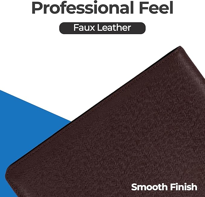 Case it The Premier PADFOLIO Case-it Business Meeting Padfolio | Professional Portfolio with Letter Size Writing Pad/PAD-14-BRN