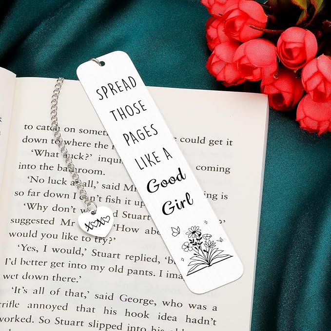 Bookmarks for Women Dark Romance Bookmarks Book Lovers Spicy Smutty Bookmark Gifts Funny Book Marks for Reading Women Metal Reading Accessories Readers Bookish Bookworm Merch Christmas