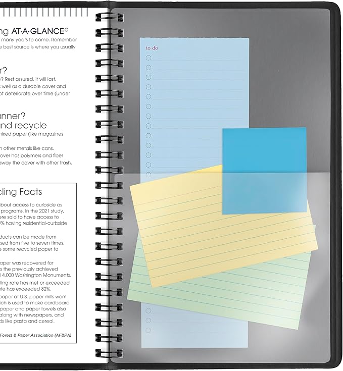 AT-A-GLANCE 2026 Appointment Book Planner, Weekly, 5" x 8", Small, Hourly, Black (700750526)