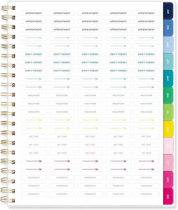 AT-A-GLANCE 2027 Planner, Simplified by Emily Ley, Weekly & Monthly, 8.5" x 11", Berry Floral (EL59-905-27)