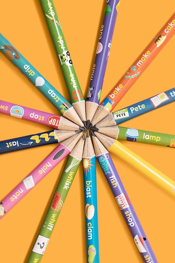 Blends Phonics Pencils - Educational Learning Tool for Kids, Improves Consonant Clusters, Supports Phonics Skills, Reading, Writing, and Spelling, Ideal for Early Learners, Teachers, and Classroom Use