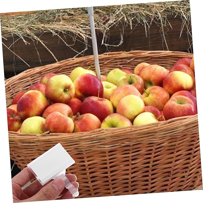 GLEAVI 20pcs Plastic Hanging Shelf Label Holders Hook-style Price Tags for Supermarkets Retail Stores and Convenience Shops Easy to Install Wire Shelf Labels