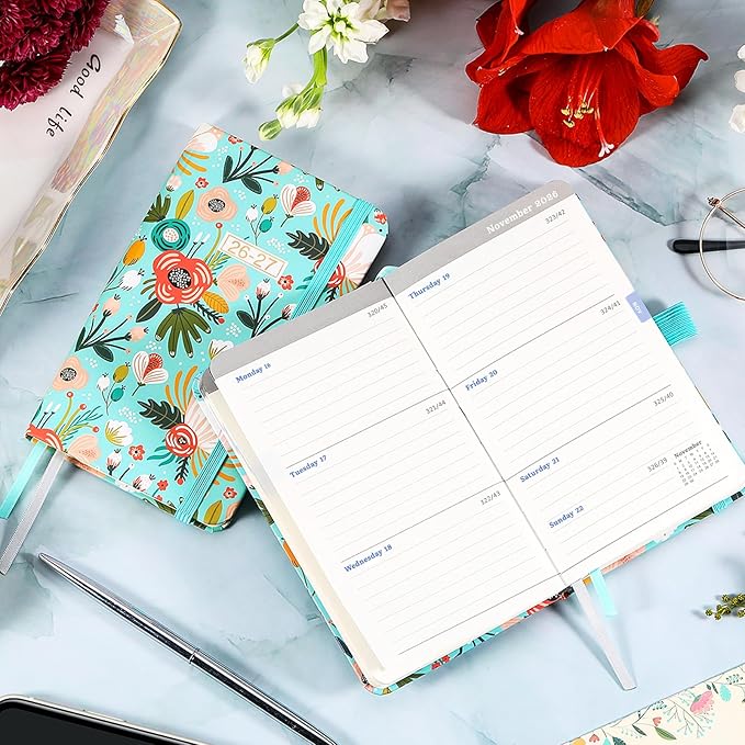 2026-2027 Pocket Planner/Calendar - Weekly & Monthly Planner 2026-2027, JUL 2026 - JUN 2027, 6.3" x 3.8", with Pen Holder, Inner Pocket
