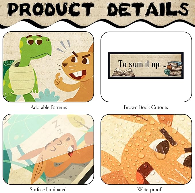 Outus 36 Pcs RACES Writing Strategy Bulletin Board Set, Alphabet Cutout Poster Sentence Starters Cards for Elementary School Classroom, Writing Display Wall Decoration Teacher Supply(Map)
