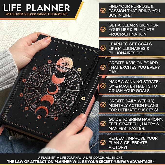 2026-2027 Weekly and Monthly Planner - 16 Month Life Planner with Productivity Time Management Daily Reflection and Gratitude Journal Includes Vision Board, Stickers & Gift Box - Sep 2026-Dec 2027