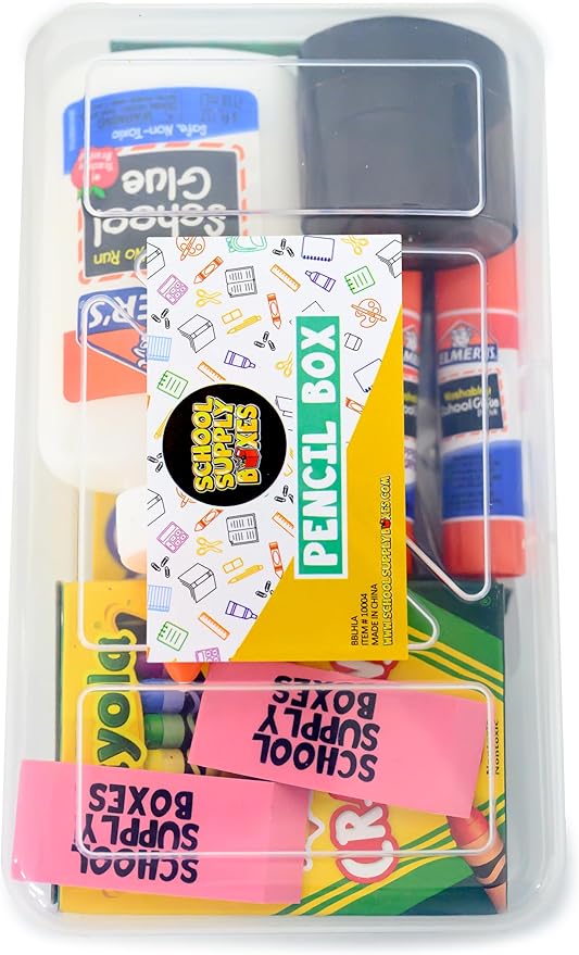 Back to School Essentials Supplies Kit Bundle for K-8 Students – 20-Piece First Day of School Must-Have Set with Notebooks, Pencils, Folders & More