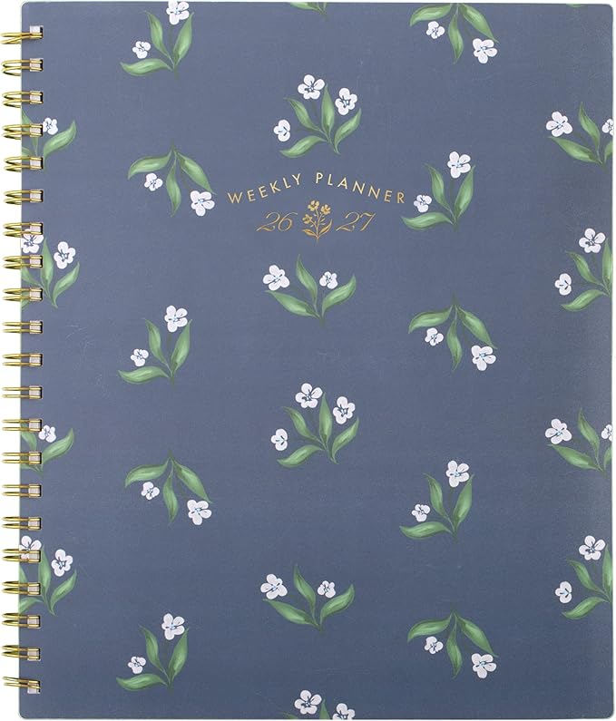 Cambridge Planner 2026-2027 Weekly & Monthly Academic 12-Month July-June, 8-1/2" x 11", Cherrywood Lane, Cosmo Garden (CL17-905A)