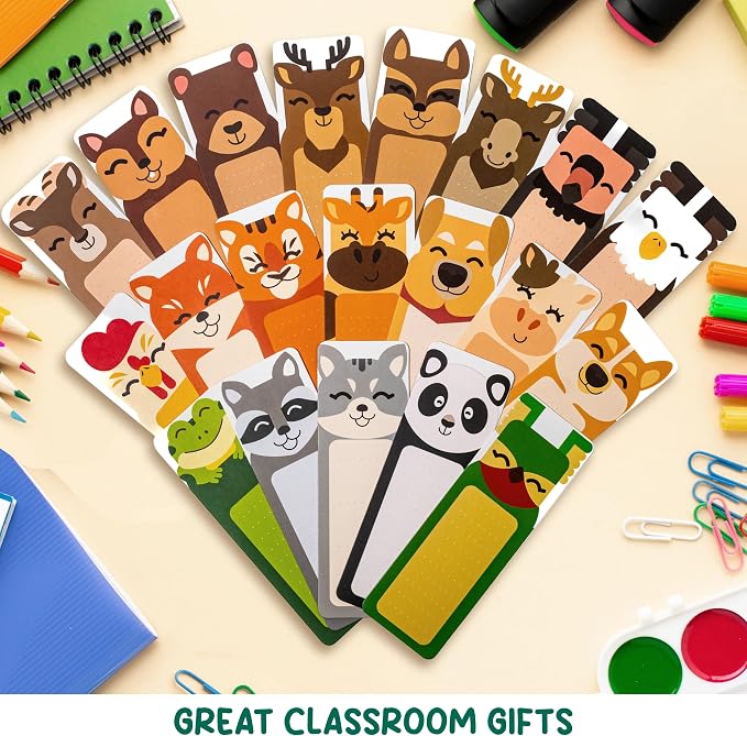 Fun Bookmarks in Bulk for Kids - 100 Pack Kids Book Mark for Reading, Gifts for Students from Teachers, Bookmarks for Boys, Girls, Classrooms Rewards, Reading Incentives