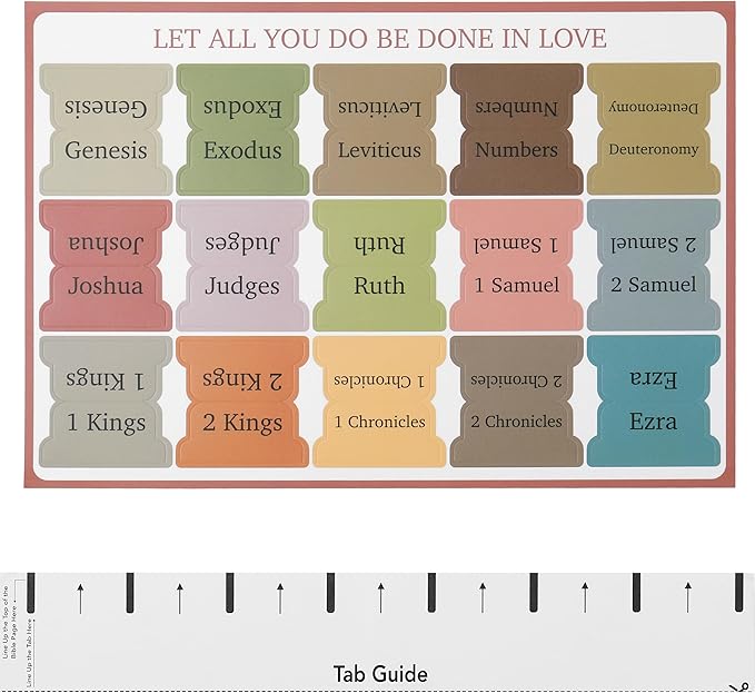 Mr. Pen- Bible Tabs, 75 Tabs, Boho Style, Laminated Bible Tabs for Women and Men, Bible Tabs for Study Bible, Large Print Bible Index Tabs, Bible Book Tabs, Bible Labels Tabs, Mr. Pen Bible Tabs