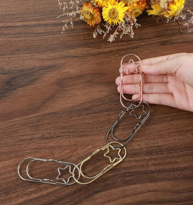 20 Pcs Metal Pen Clip, Paperclip Pen Holders for Notebooks & Planners, Multifunctional Bookmark Clips, Office School Supplies