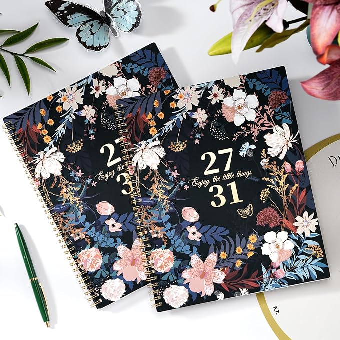 2027-2031 Monthly Planner - 5 year planner, Jan 2027 - Dec 2031, 5 year calendar 2027-2031, 9" x 11", Planner for Long-Term Planning, Twin-Wire Binding, Double-Side Pocket