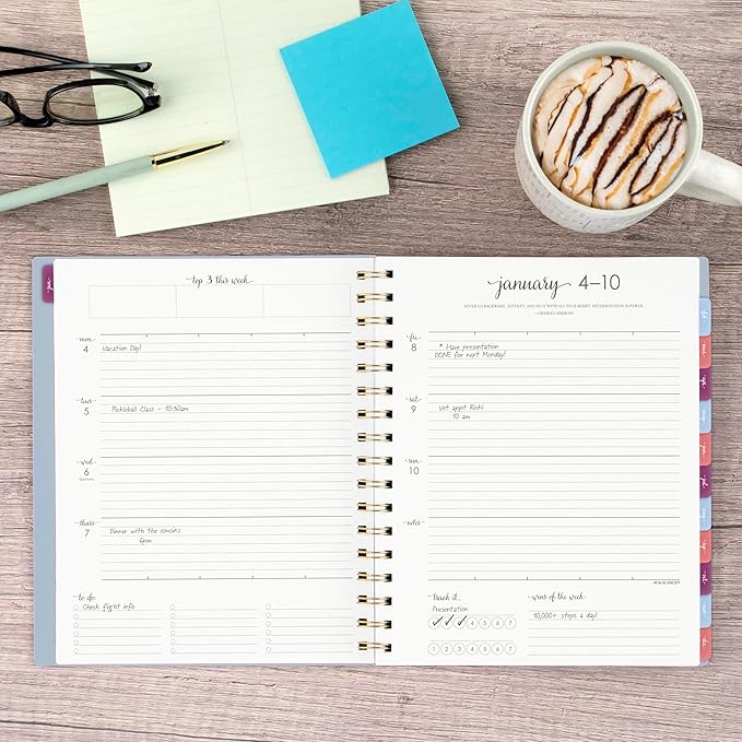 AT-A-GLANCE 2027 Planner, Weekly & Monthly, 13-Month Jan-Jan, 7" x 8.75", Harmony, Ice Blue (1099-805-38-27)