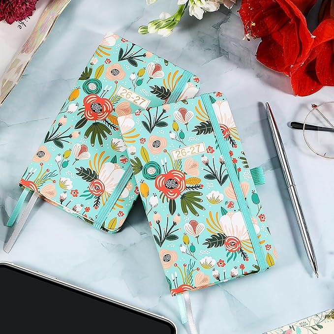 2026-2027 Pocket Planner/Calendar - Weekly & Monthly Planner 2026-2027, JUL 2026 - JUN 2027, 6.3" x 3.8", with Pen Holder, Inner Pocket