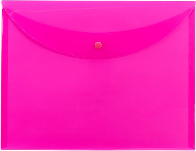 Smead Project Envelope, Snap Closure, Top Load, Letter Size (10, Pink)