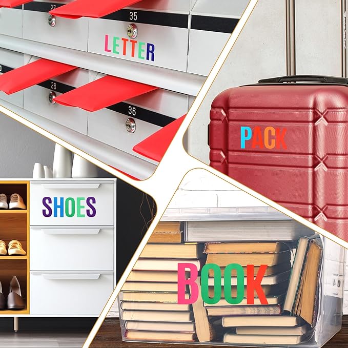 9 Sheets Letters for Bulletin Board Poster Board Large Letters Stickers 3 Inch Stick on Letter Self Adhesive Vinyl Waterproof Alphabet Stickers for Bulletin-Board Letter Mailbox Home Decor (Colorful)