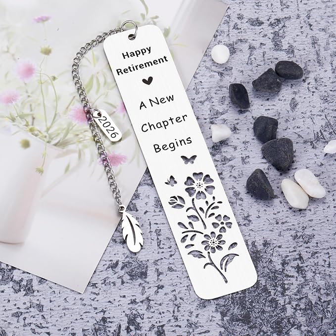 Retirement Gifts for Women Men 2026 Cool Teacher Appreciation Retirement Gifts for Women Men Going Away Leaving Gift for Coworkers Women Men Friends Happy Retirement Enjoy The Next Chapter Bookmark