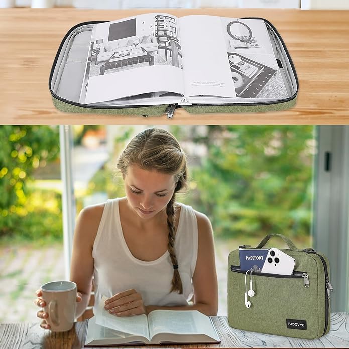 Bible Cover Case for Women Large Bible Cover for Girls Bible Study Supplies Accessories with Handle and Shoulder Strap | Durable