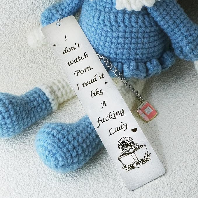 Metal Bookmarks for Women Book Lovers Funny Reading Bookmark Gifts for Bookish Female Friend Birthday Christmas Valentine Gifts for Teacher Classmate Reader Sister Gag Book Accessories Book Club