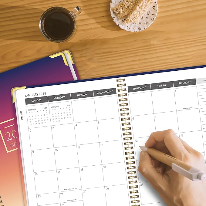 Monthly Planner 2026-2028, 2026-2028 Calendar 36 Months, 8.5" x 11", Jan 2026- Dec 2028,Metal corner protectors with Spiral Bound, 3 Years Academic Planner Perfect for School & Office for Women & Men