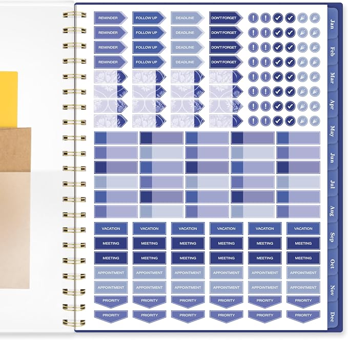 Mead Cambridge 2027 Planner, Weekly & Monthly, 8.5" x 11", Cyane (1844-905-27)
