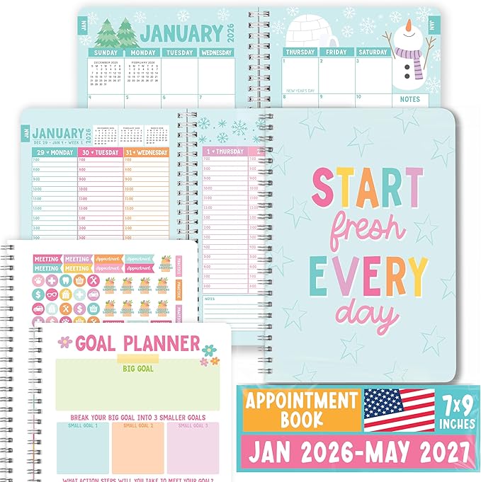 Hourly Appointment Book 2026-2027 - Appt Book 2026, Hourly Daily Weekly Monthly 2026 Appointment Planner, Schedule Planner, Scheduling Books, Appointments Calendar Home Office Business