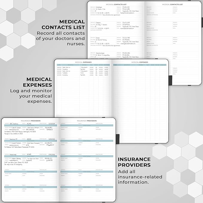 Clever Fox Medical Planner Daily – Health Diary Notebook, Wellness Journal & Self-Care Logbook, Lasts 3 Months, 7x10.5″ (Black)