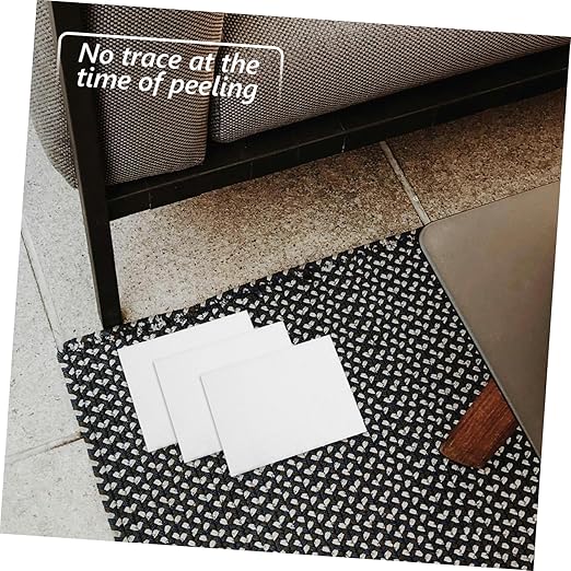 12pairs Self-Adhesive Hook and Loop Strips Double-Sided Tapes for Carpet Cushions and Home Total