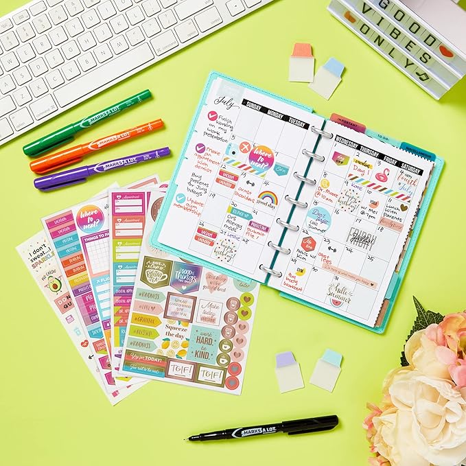Avery Planner Stickers Variety Pack, 30 Sheets, 1,656 Productivity Stickers for Your Planner, Journal or Calendar (6785)