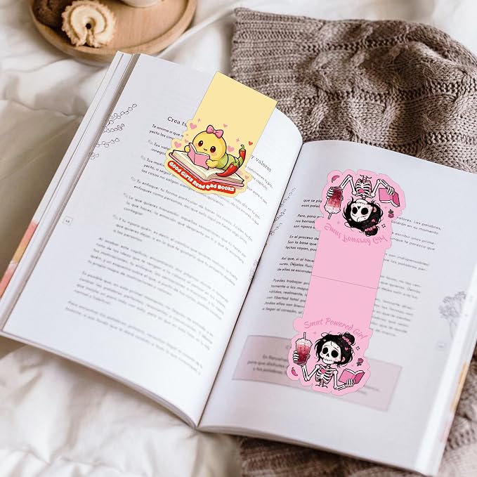 Smut Magnetic Bookmarks for Women, 10 Pcs Smutty Bookish Magnet Book Marks for Reading, Cute Spicy Romance Page Clips for Book Lovers, Valentines Day Gifts for Her