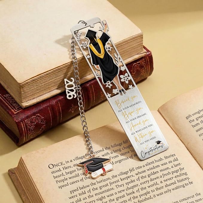 Graduation Gifts - 2026 High School, College Graduation Gifts for Women Her - Gift Ideas for Graduates - Class of 2026 Congrats Grad Inspirational Bookmark with Box