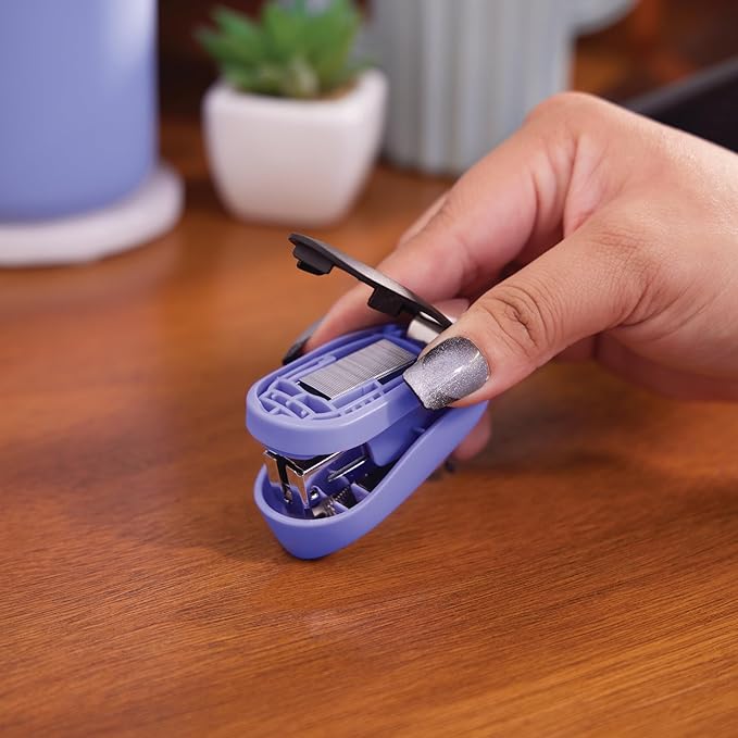 Swingline Mini Stapler, Tot, 12 Sheet Capacity, includes Built-In Staple Remover & 1000 Standard Staples, Purple - S7079173