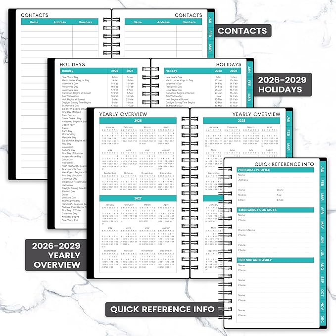 2026-2028 Pocket Calendar/Planner - 3 Year Monthly Pocket Planner 2026-2028 from Jan.2026-Dec.2028, 6.8" x 4.1", Monthly Planners with To Do, Inner Pockets, 36 Tabs, Perfect Organizer for Purse