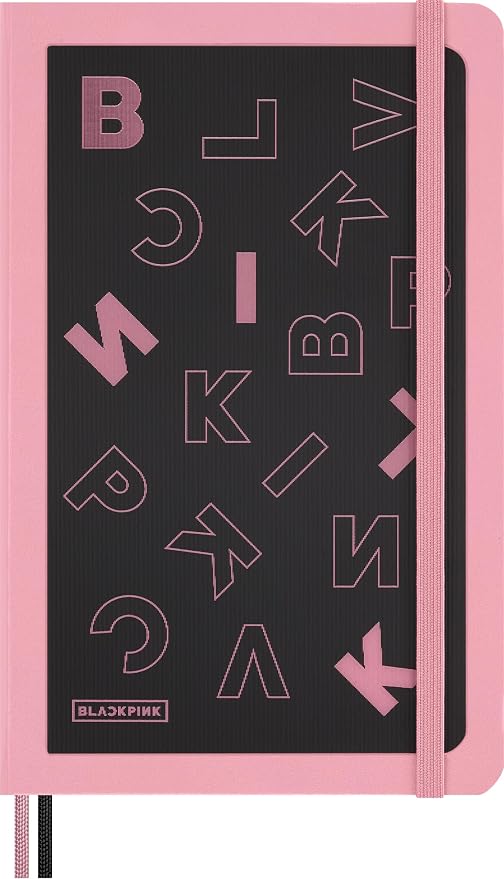 Moleskine x BLACKPINK Limited Edition 18-Month Weekly Planner 2026–2027, Hard Cover, Large (5" x 8.25"), Black & Pink, 208 Pages, Dated July 2026–December 2027