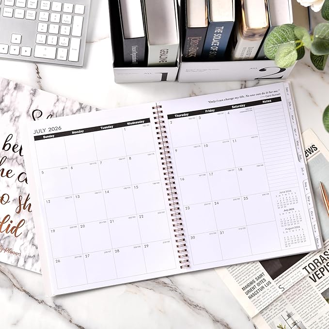 Monthly Planner 2026-2028, Planner 2026-2028, July 2026 - June 2028, 8.5“ x 11” with Ample Blocks and 2 Years Monthly Tabs