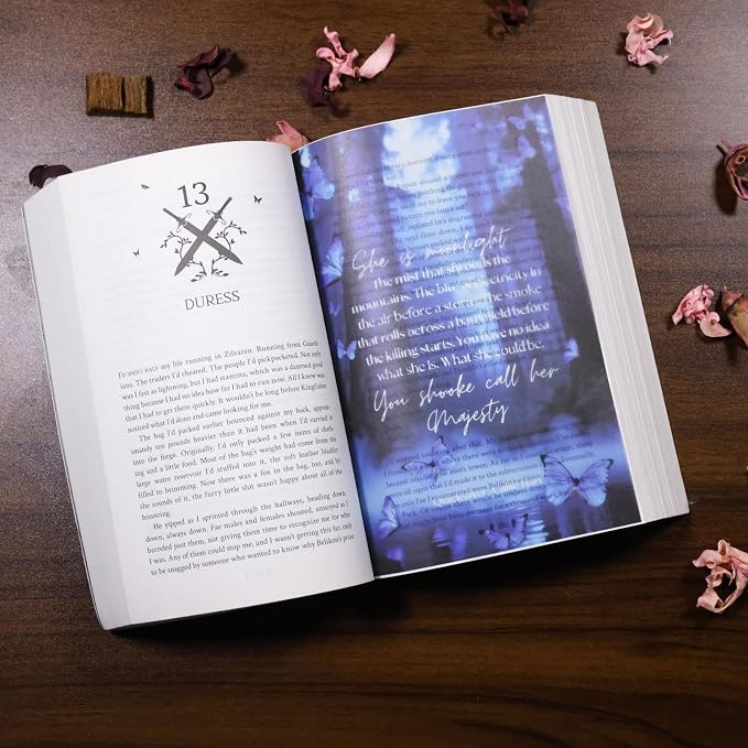 BAMAYSELF 15 Pcs Quicking Cartoon Silver Fantasy Page Overlays Bookmarks for Men Women, QS Page Inserts Merch, Cool Fantasy Book Accessories Merchandise, Gifts for Bookish Book Lovers