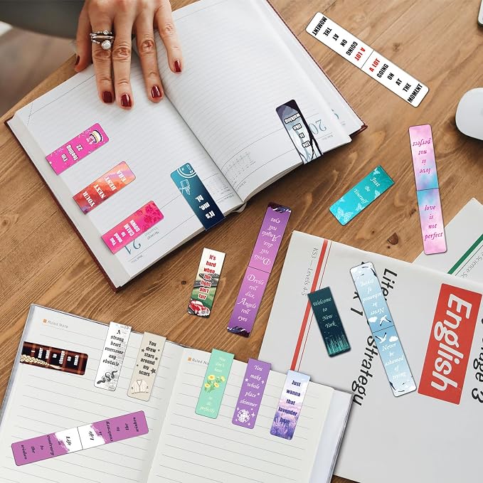 Magnetic Bookmarks Music Inspired Book Marks Singer Book Accessories for Book Lovers Album Quotes Merch Birthday Gifts for Fans Easter Graduation Party Favors