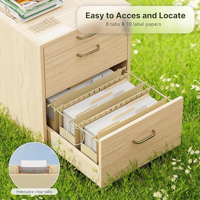 XINGIA Plastic Legal Size Hanging File Folders with Tabs,3 Inch Extra Capacity Filling Cabinet Organizers,6 Pack Wheat Straw Expandable File Folder Organizer for Medical Charts,Heavy Duty Hang Folder