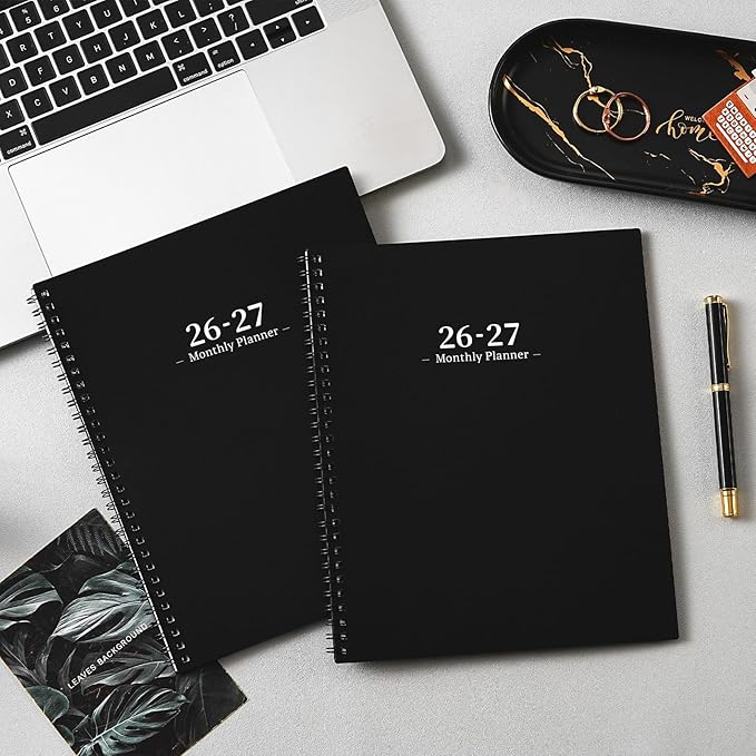 2026-2027 Monthly Planner - Academic Planner/Calendar 2026-2027, JUL 2026 - DEC 2027, Monthly Planners with Colorful Tabs, Planners for Daily Organizing - Waterproof Cover ( 8" x10", Notes Pages, Black)