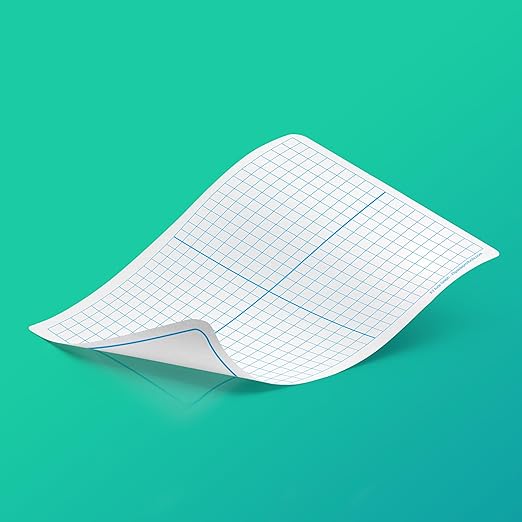 Flipside Products 9" x 12" Two-Sided XY Axis Dry Erase Learning Mat, Flexible, Education Learning, Graph, Economical - 12 Pack