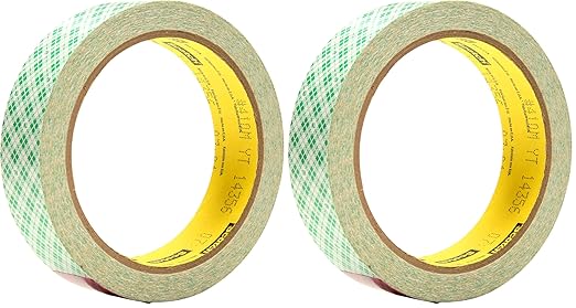 3M Double Coated Paper Tape 410M, 1" x 10 yd., 5.0 mil (Pack of 2)